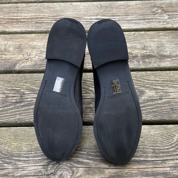 Franco Sarto Black Leather Chelsea Style Ankle Boots with Buckle - Picture 6 of 9